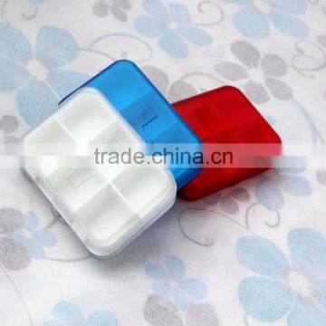 Cross Rectangle Pill Box With Removable 6 Cases Solid White Inner Tray photo-6