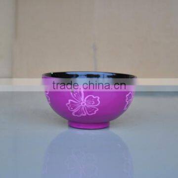 purple lacquer bowl