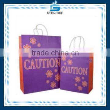 Machine Made Promotional Plain Recycled Kraft Paper Bag