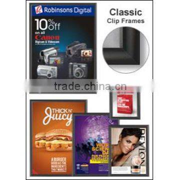 25mm snap frame advertising photo frame, click frame 50*70 with mitred corner