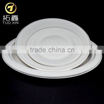 Tableware dishes paper pe coated plastic charger plate