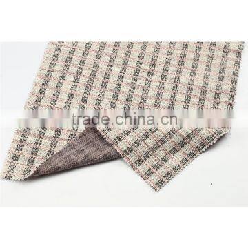 Classical plaid design knitted tc cotton polyester jacquard fabric