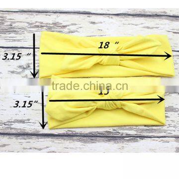 Knot Mother and Baby Plain Hair Cotton Head Band Quality Choice photo-5
