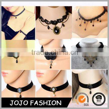 New Products 2016 Velvet/Leather Multi-style Black Choker Necklace