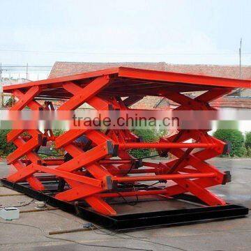 load 10t stationary hydraulic scissor lift table