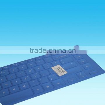 Customized Dark Blue Colored Rubber Laptop Keyboard Covers