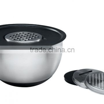 stainless steel mixing bowl with silicon bottom                        
                                                                                Supplier's Choice