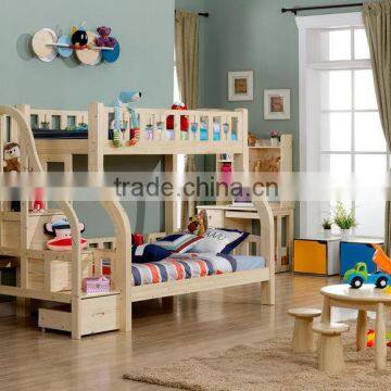 2015 hot sale wooden kid bumk bedroom furniture