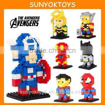 HOT Sale The Hero Series Cartoon Nano Building Block Toy