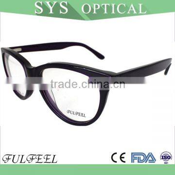 Lady Simple Style Best Quality Cat Shape Acetate Eyeglasses Frame 2015 photo-5