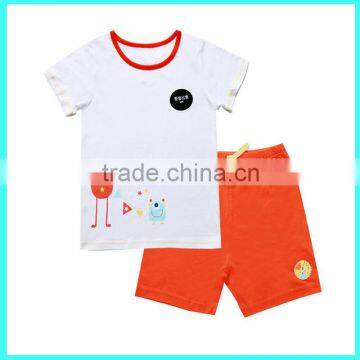 2016 Latest Fashion red 2pcs new style toddler baby clothing boys clothes