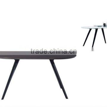 Oval MDF wood office tables (NH1797)