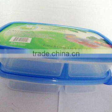 2pcs a set plastic food container with divider