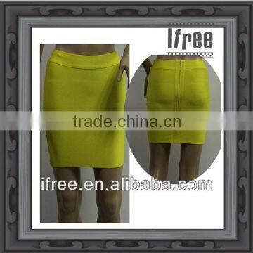 manufacture dress women bandage skirt yellow color wholesale price