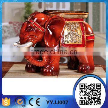 Customized High Quality Poly Resin Decorative Elephant Stool photo-3
