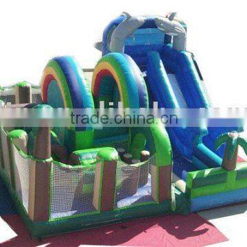 terrific inflatable dolphin obstacle at low price