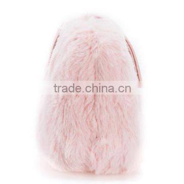 Pink Young Girl Plush Cross Body Bag Eco Friendly Fabric