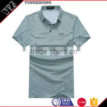 wholesale custom 100% Cotton plain Placket polo shirt in men's T-shirt in plus size Wholesale dropshiop