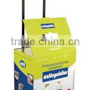 Paper Trolley Display/corrugated Display Trolley/carton Luggage Trolley Box photo-5