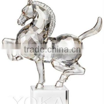 Antique Design Crystal Horse Model For New Year Decoration