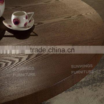 no Folded Solid Wood Round Dining Table With 6chairs photo-4