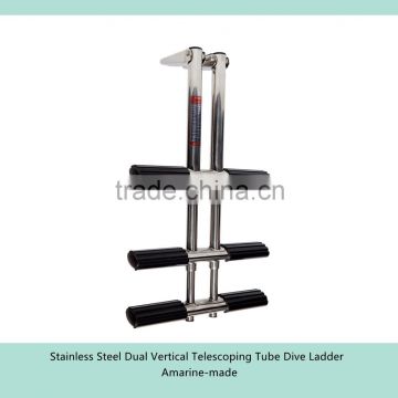 Stainless Steel Dual Vertical Telescoping Tube Dive Ladder