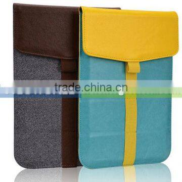 Multi functional Business leather envelop tablet case for Karbonn Smart Tab 2