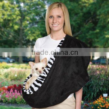 Reversible Sling Pet Carrier in Zebra