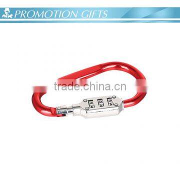 Metal aluminum custom cheap Carabiner with code lock