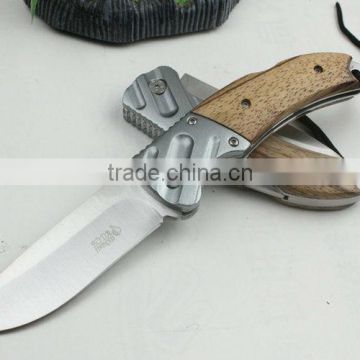 OEM BODA Folding Knife Tactical Knives with Zebra Wood Handle UDTEK01245