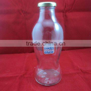 clear 500ml milk container, glass bottle