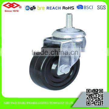 75mm Medium duty plain bearing caster wheel with brake