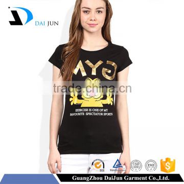 China women factory promotion very low price oem cotton funny t-shirt