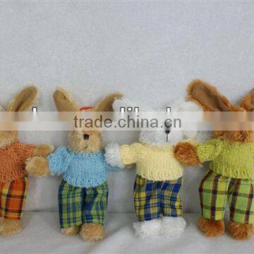 Cute plush animal easter rabbit