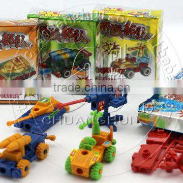 Wholesale Tank Vehicles Building Block Toys (can Add Candy) photo-3