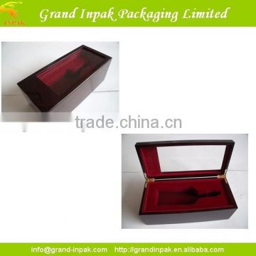 Luxury Wooden Wine Gift Packaging Box With Window