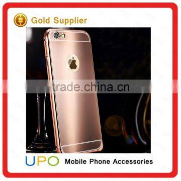 [UPO] New Arrival Luxury Electroplating Mirror Bright Aluminum Metal Cell Phone Case for IPhone 6 Plus photo-3