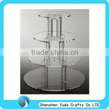 4 tier cake stand round acrylic