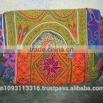 Vintage Bag Banjara Clutch bag Vintage Fabric and coins clutch bag