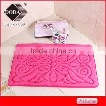 polyester anti-slip memory foam bath mat