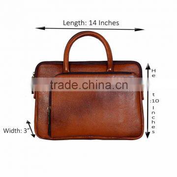 Executive Leather Messenger Bag / Real Leather Laptop Bag / New Arrival Leather Laptop Bag