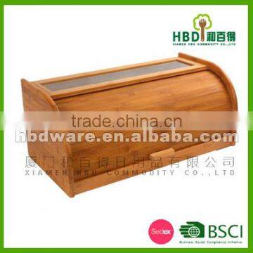 High Quality Bamboo Wood Bread Box, Bread Bin Wholesale