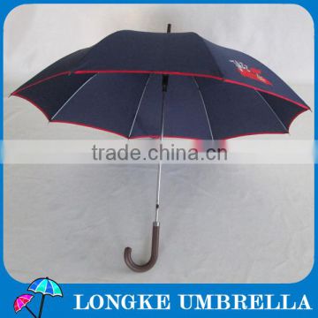 [ST080]Red hemming umbrella PU handle umbrella walker umbrella for rain