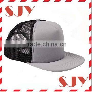 Wholesale Blank 5 Panel Flat Bill Trucker Cap Hats