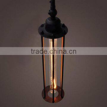 Black iron indoor pendant lamp