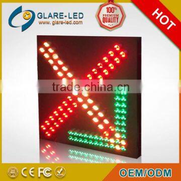 Professional led lane control device warning sign