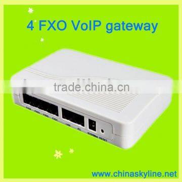 HT-342/4 FXO gateway/voip low rate calls/voip solution