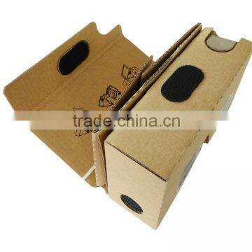 Original Brown Kraft Paper Cardboard 3D Glasses VR Google Cardboard 2.0