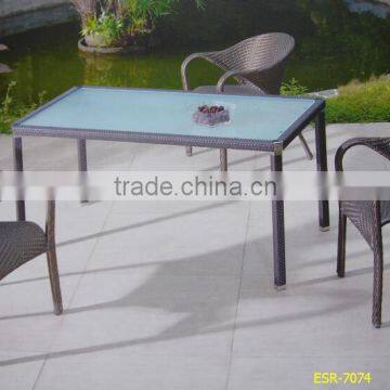 China rattan dining table and chair suppliers