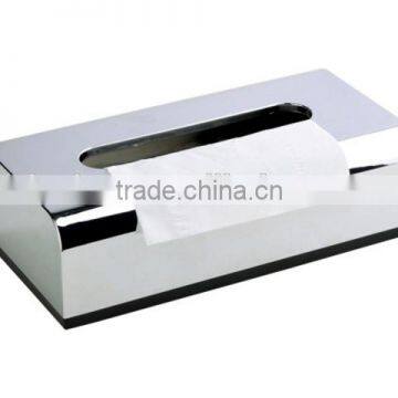 Cheapest Plastic bright chrome Tissue Box Top Open